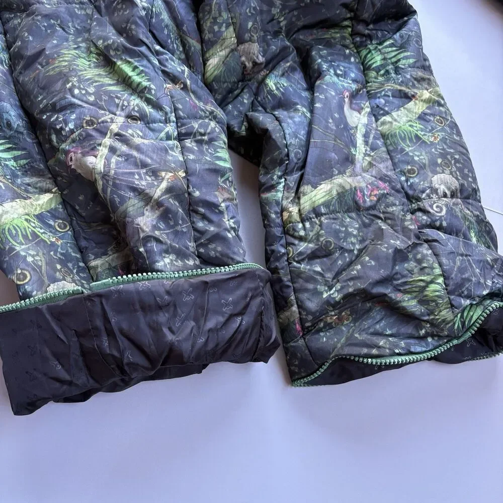 Selk Bag Recycled Wearable Sleeping Bag Rainforest Print Adult Small Camping